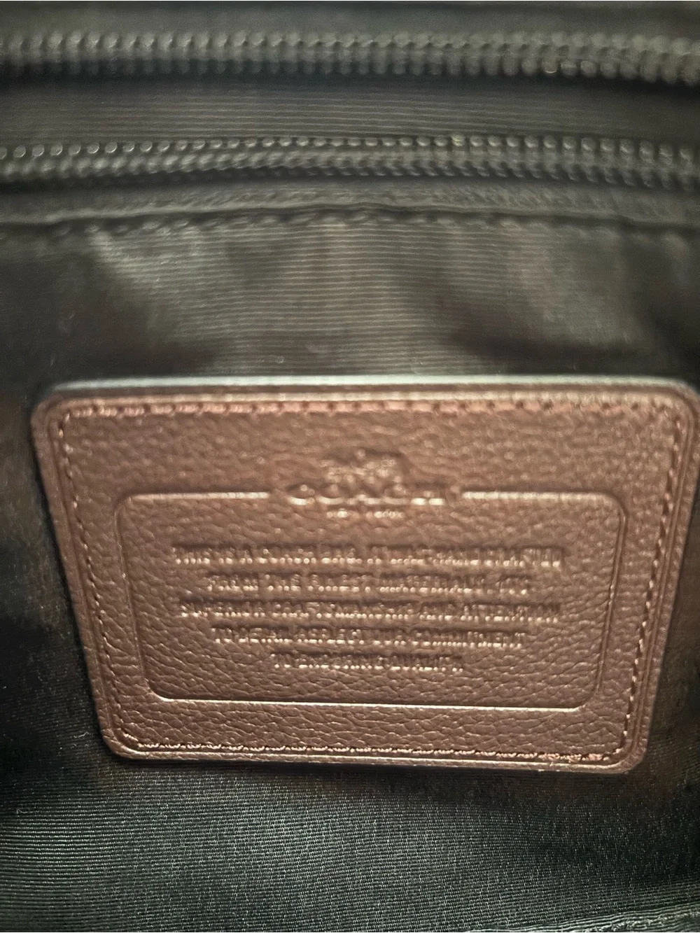 Coach Men's Chocolate Brown Leather Messenger Bag with Black Strap